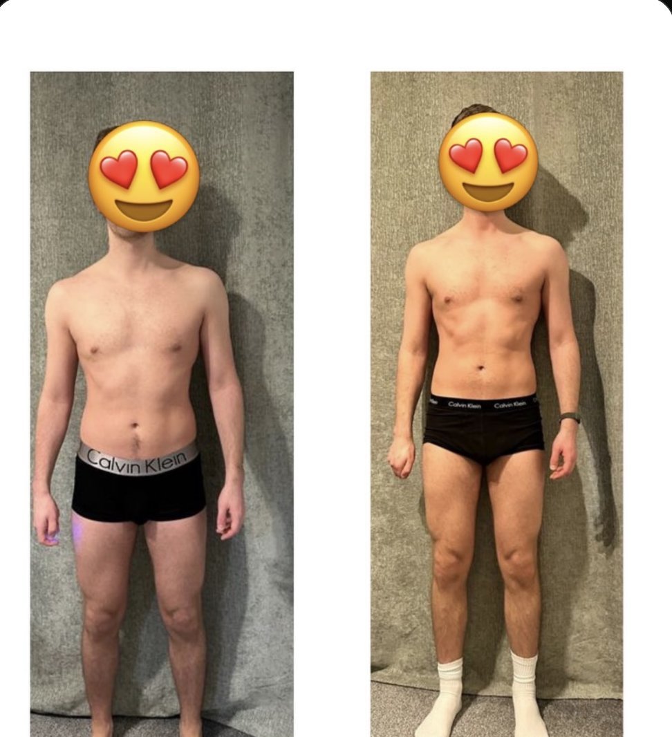 Michael before and after, shared with permission